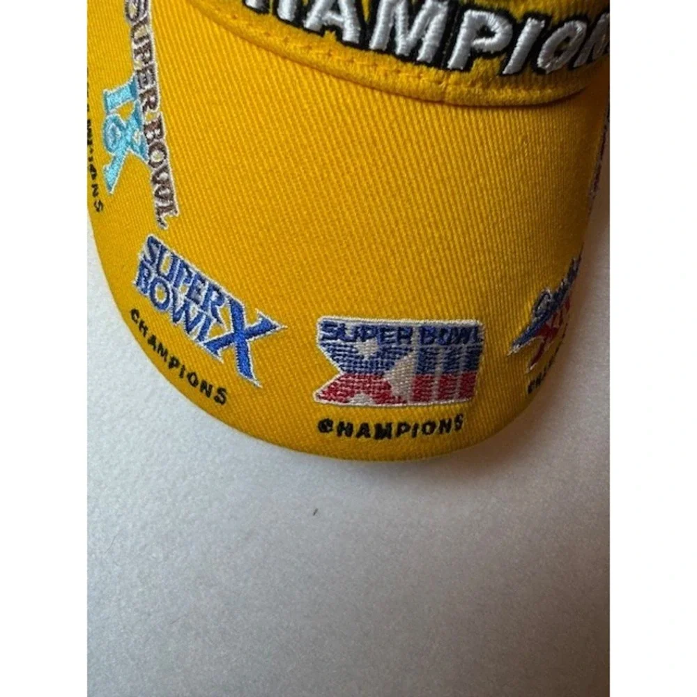 Gold Pittsburgh Steelers‎ Five 5 Time Super Bowl Champions Reebok NFL Cap Hat